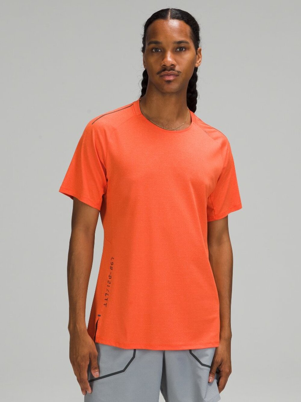 *NWT Lululemon Men's Textured Training Short Sleeve Shirt - Orange